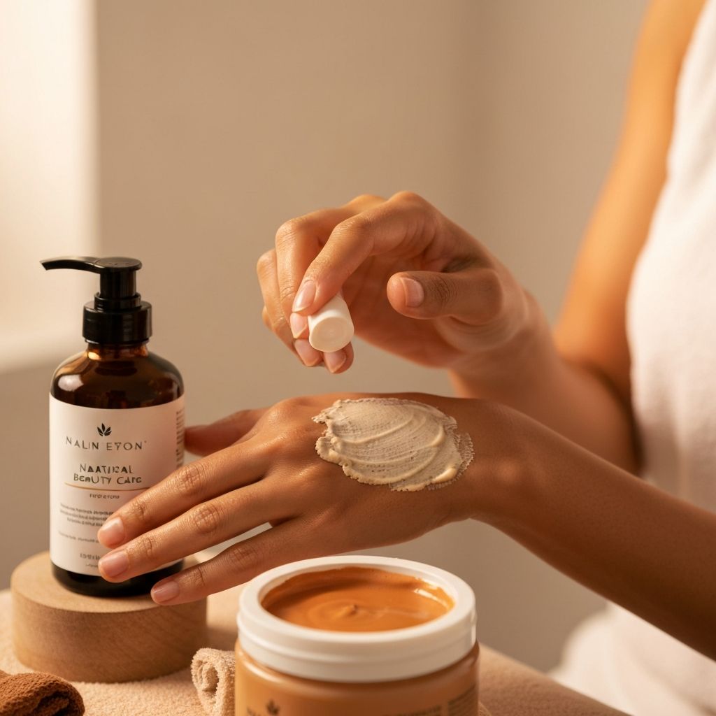 Природни спа процедури, ръце прилагащи маска, натурална грижа за кожата